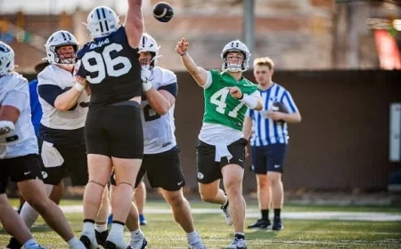 Kalani Sitake Leads Cougars in First Spring Practice