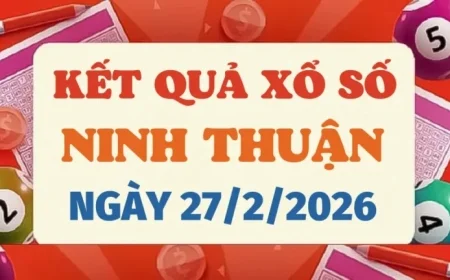 Live Ninh Thuan Lottery Results for February 27, 2026 – XSNT 27/2