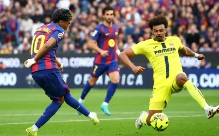 Live: Barcelona Faces Villarreal in La Liga Showdown