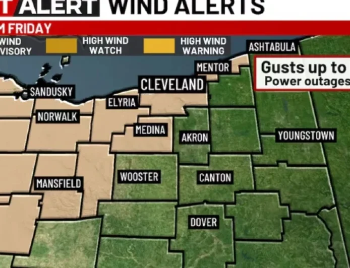 Friday Forecast: Windy Conditions Follow Morning Rain on 19 First Alert Day