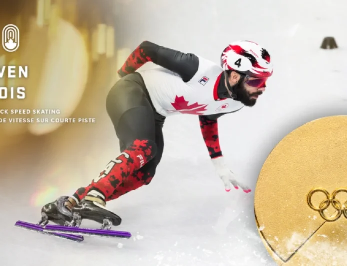 Steven Dubois Clinches Gold in Men’s 500m Short Track for Canada
