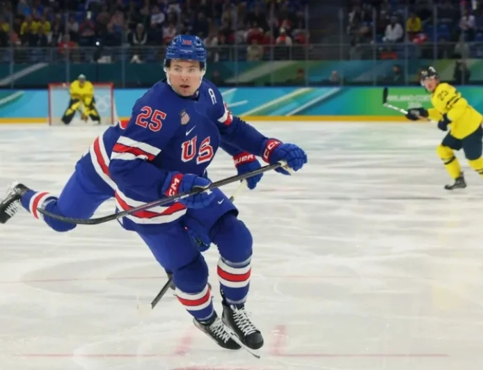 Charlie McAvoy’s Olympic Journal: U.S. Women Win Gold, Prepares for Slovakia Match