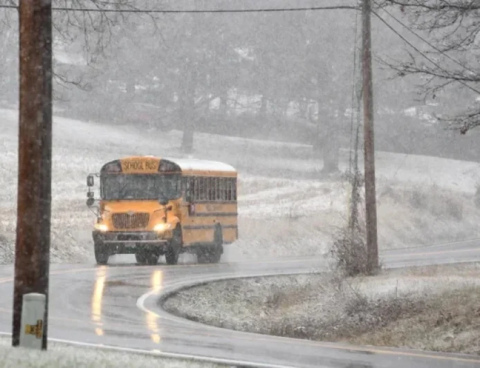 Snow Forces School Closures and Delays in Maryland Monday