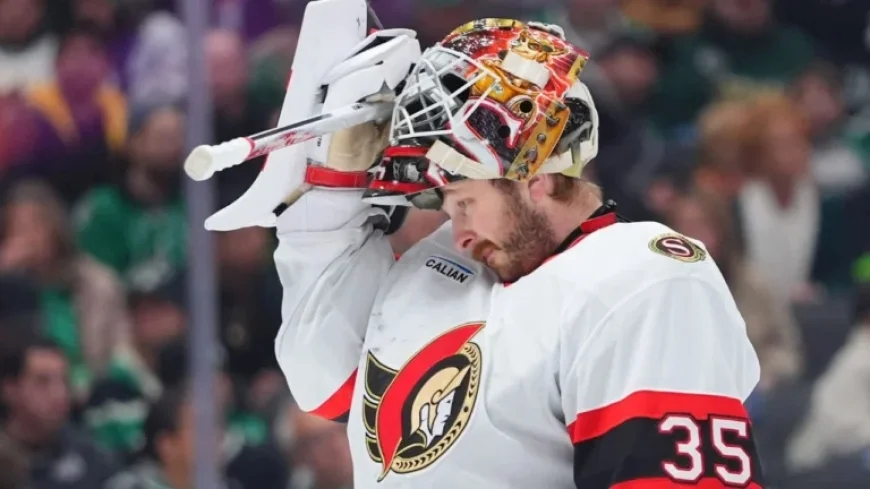 Senators’ Linus Ullmark Set to Start Against Devils