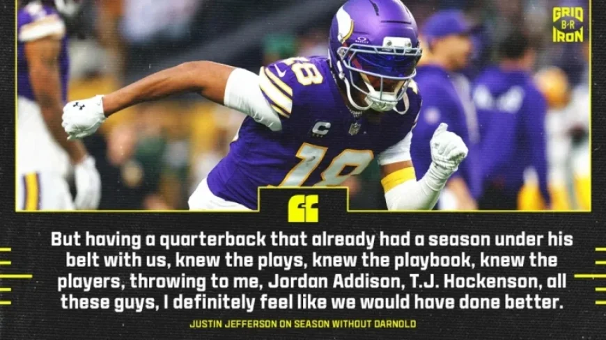 Jefferson Critiques Vikings’ QB Performances Against McCarthy and Wentz