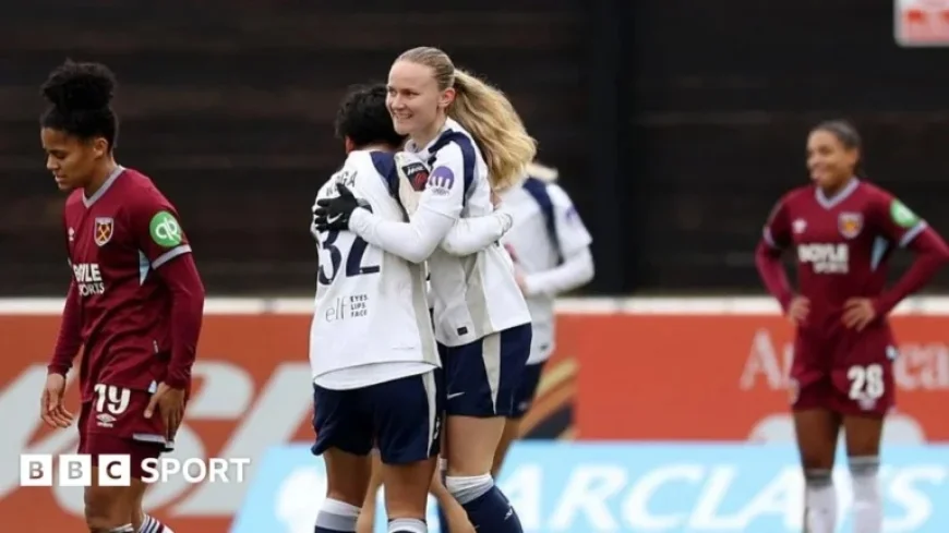 Vinberg and Holdt Propel Tottenham to 2-1 Victory Over West Ham