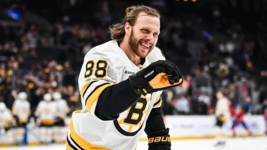 David Pastrnak Earns NHL’s Second Star Honors for January