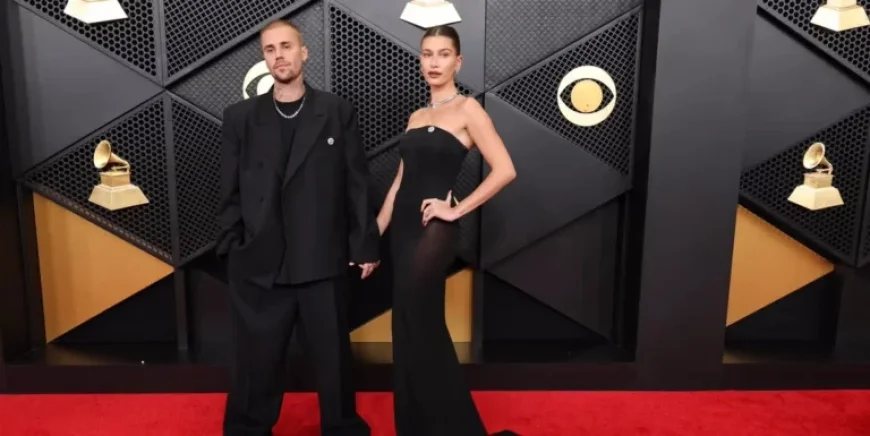 Justin and Hailey Bieber Shine in Rare 2026 Grammys Red Carpet Appearance