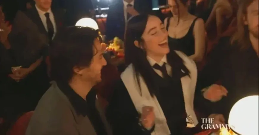 Billie Eilish and Nat Wolff Share Intimate Moment at 2026 Grammys