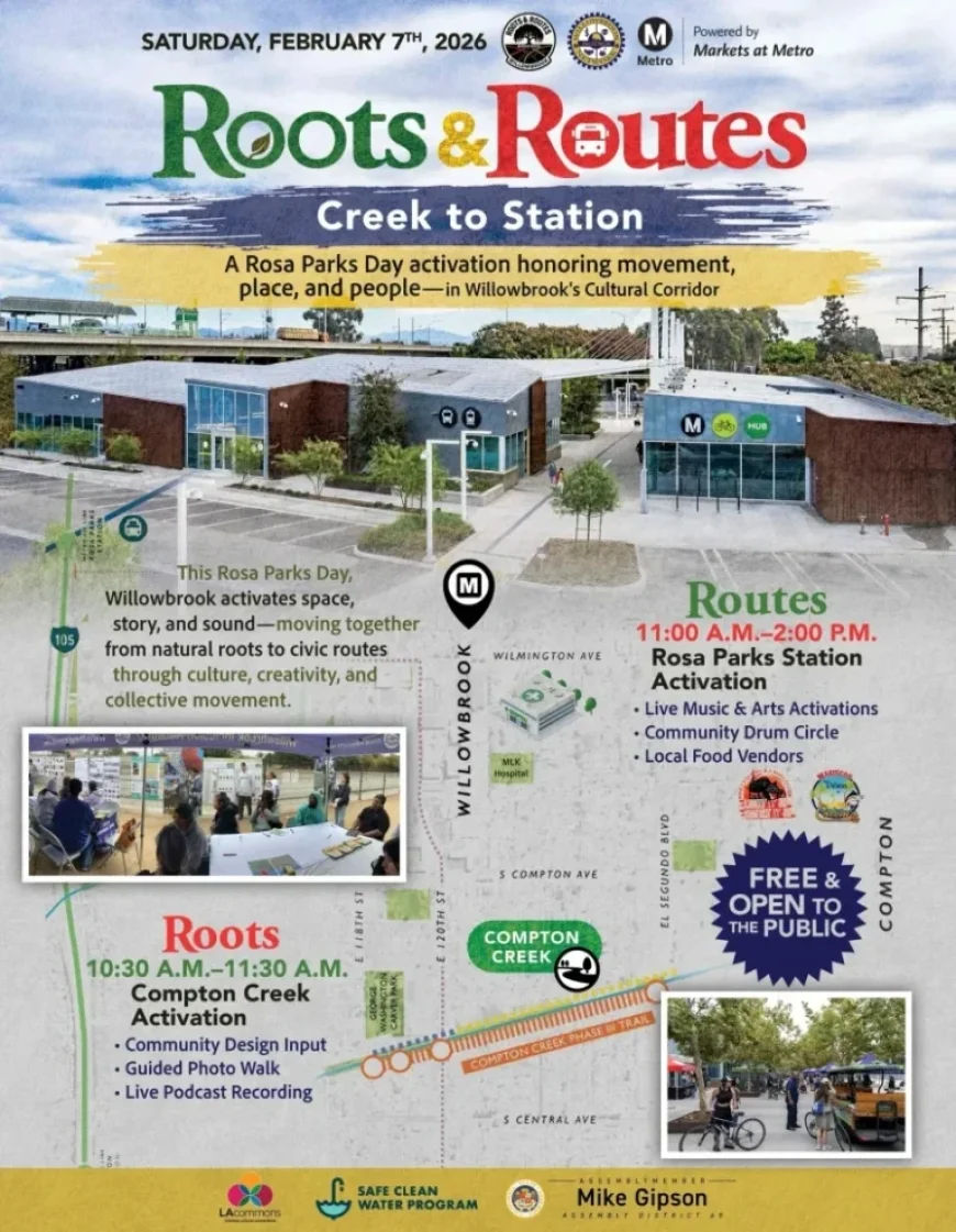 Honor Rosa Parks Day at Willowbrook’s Roots & Routes Creek to Station Event