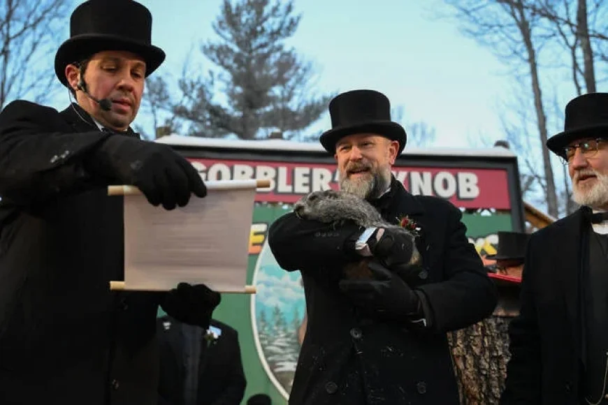 Punxsutawney Phil Predicts Extended Winter After Seeing Shadow