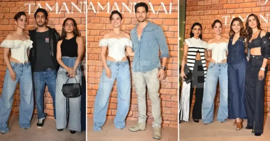 Aryan Khan Reunites with Bollywood Stars Anya Singh and Tamannaah Bhatia