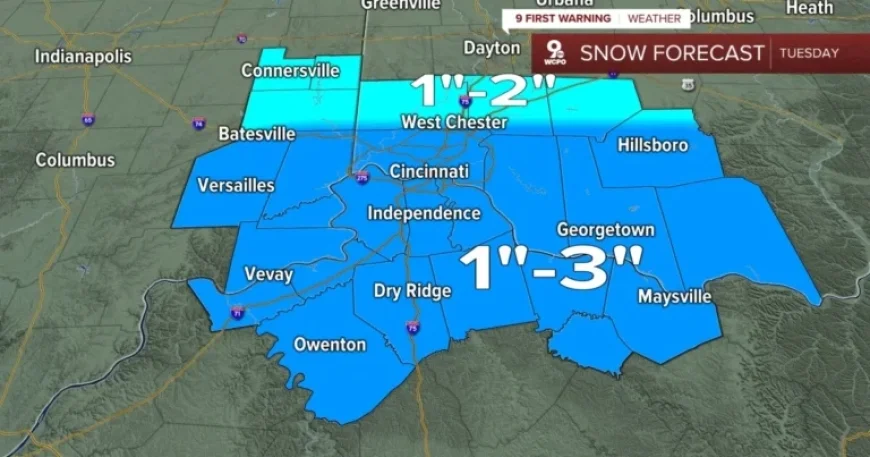 Snow Alert: Expect 1-3 Inches with Detailed Accumulation Timeline