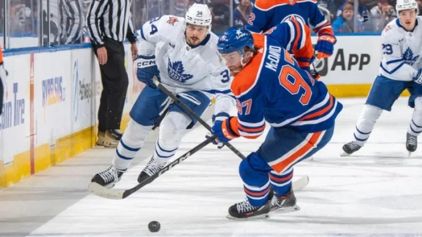 McDavid, Oilers Host Matthews, Maple Leafs in Olympic Preview Showdown