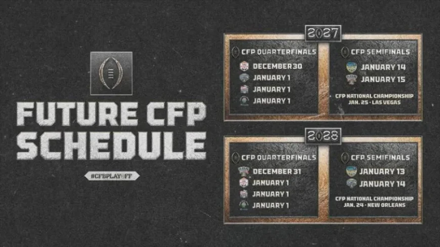College Football Playoff Reveals 2026-2027 Quarterfinal, Semifinal Dates and Venues