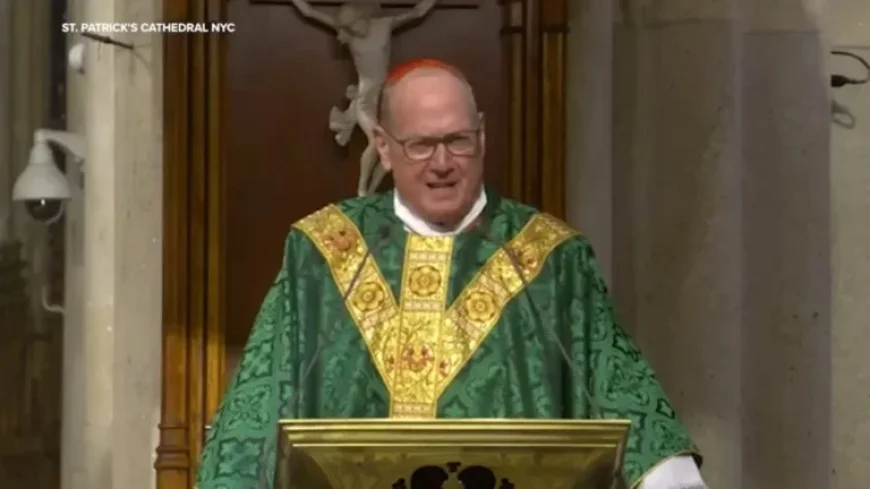 Cardinal Dolan Conducts Final Mass at Full St. Patrick’s Cathedral