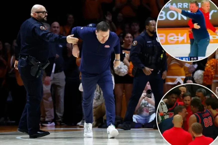 Ole Miss Coach Chris Beard Ejected Amid Chaotic Scene
