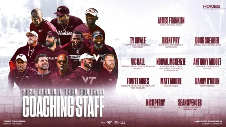 Virginia Tech Football Reveals New Staff Appointments