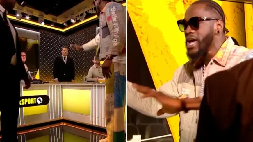 Wilder Storms Out of talkSPORT Studio; Security Intervenes