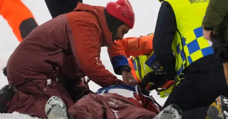 Canadian Snowboarder McMorris Injured and Stretchered Off in Olympic Training Fall
