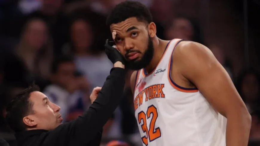 Karl-Anthony Towns Suffers Eye Injury in Knicks Collision, Bloody Jersey Revealed