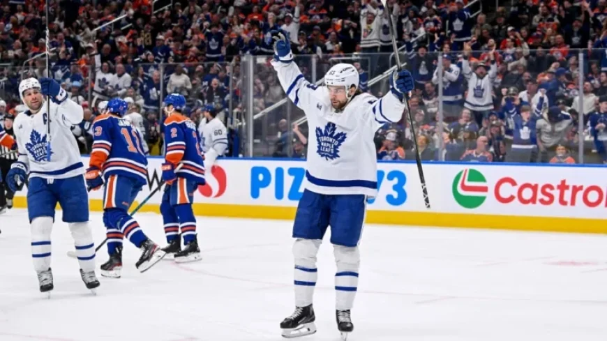 Maccelli’s Double Seals Maple Leafs’ Third Consecutive Victory Over Oilers