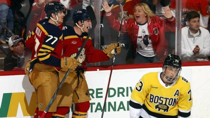 Lundell Scores 3 Points as Panthers Defeat Bruins in Shootout