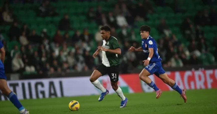 Luís Guilherme Scores First Goal for Sporting (Video)