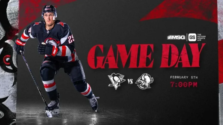 Sabres vs. Penguins: Watch Live, Key Lineups, and Top Storylines