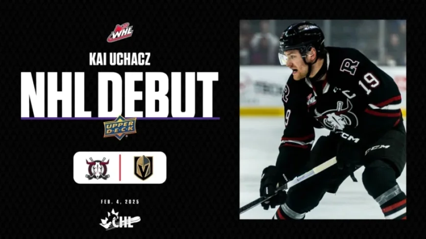 Former Rebels Captain Uchacz Makes NHL Debut with Golden Knights