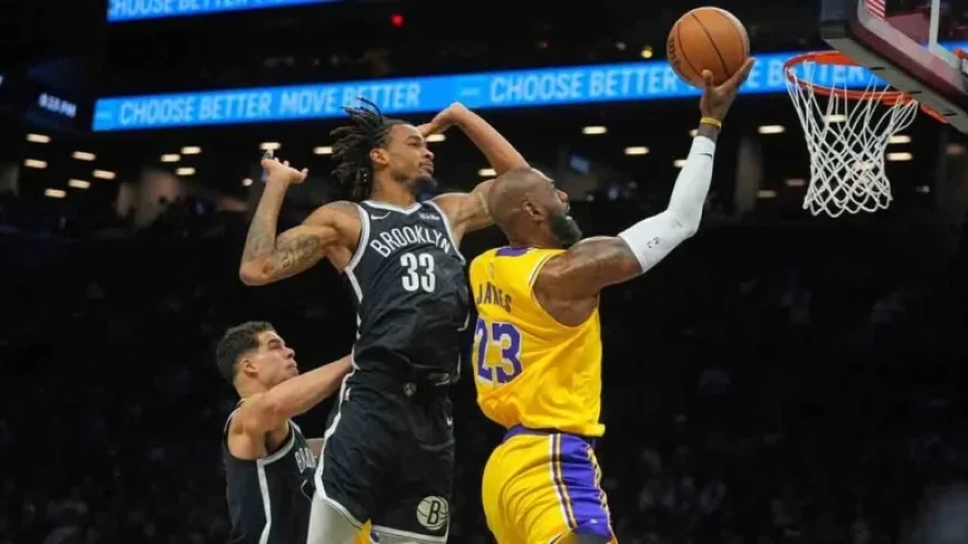 Doncic and James Lead Lakers to Victory Over Nets as Reaves Returns