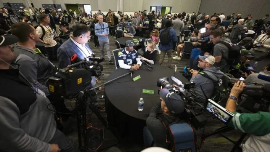 Sam Darnold Limited Again in Seahawks Super Bowl Practice