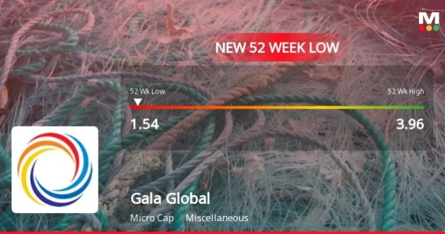 Gala Global Products Ltd Hits 52-Week Low at Rs.1.54