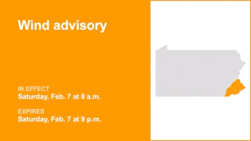 Southeast Pa. Braces for Saturday Wind Advisory with 55 mph Gusts