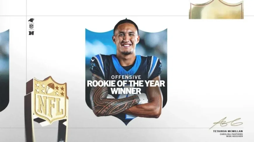 Tetairoa McMillan Earns AP Offensive Rookie of the Year Honors