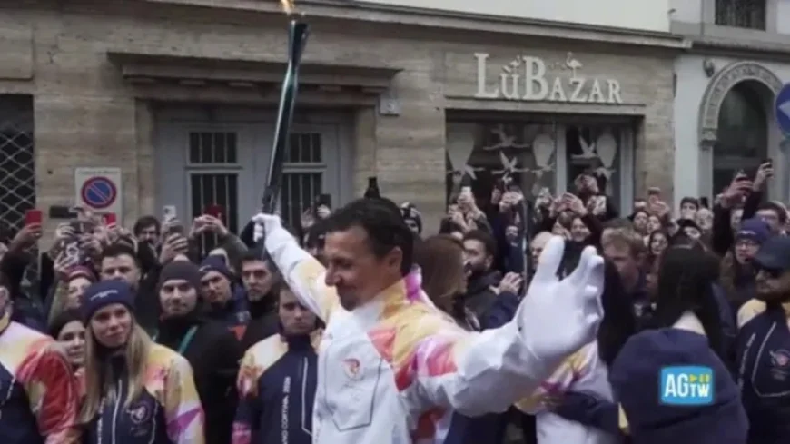 Ibrahimovic Lights Milano Cortina Torch with Celebratory Flair