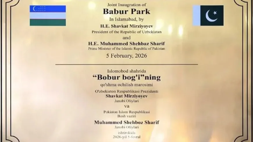 Tashkent Street Set to Open in Pakistan’s Capital