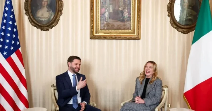 Vance Attends Olympic Skating, Meets Italian Prime Minister Meloni