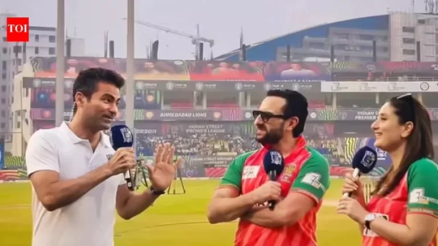 Mohammad Kaif Praises Kareena Kapoor, Saif Ali Khan at ISPL Match