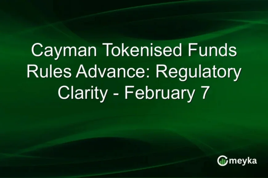 Cayman Advances Tokenised Funds Rules: Regulatory Clarity by February 7