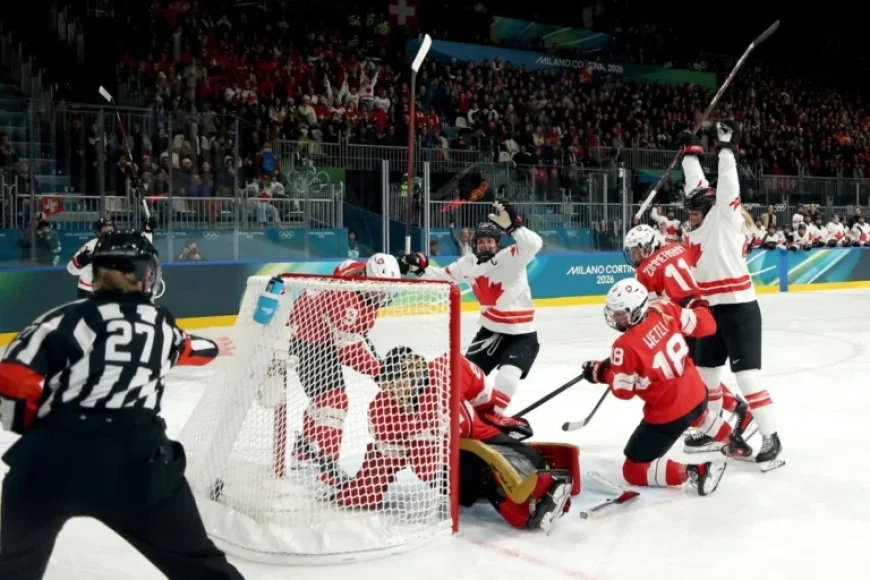 Canada Triumphs Over Switzerland, Begins Olympic Hockey Gold Quest After Delay