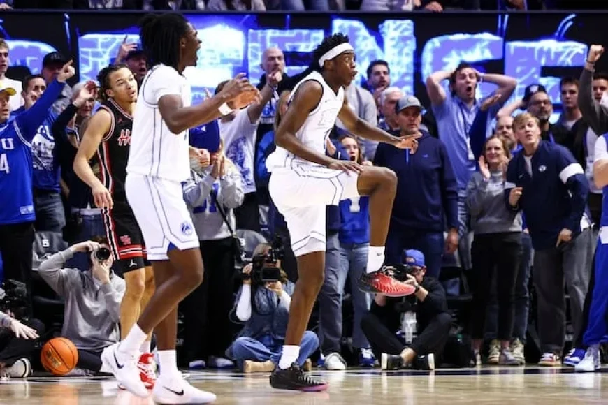 BYU Suffers Fourth Straight Loss in 77-66 Defeat to Houston