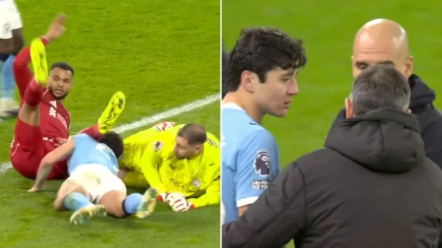 Man City’s Khusanov Escapes Serious Injury After Timely Medical Intervention