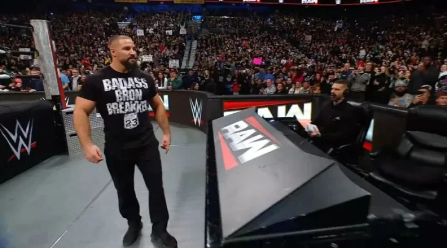 Bron Breakker Dismantles Announce Table, Vows Chaos at WWE Raw Post-Royal Rumble