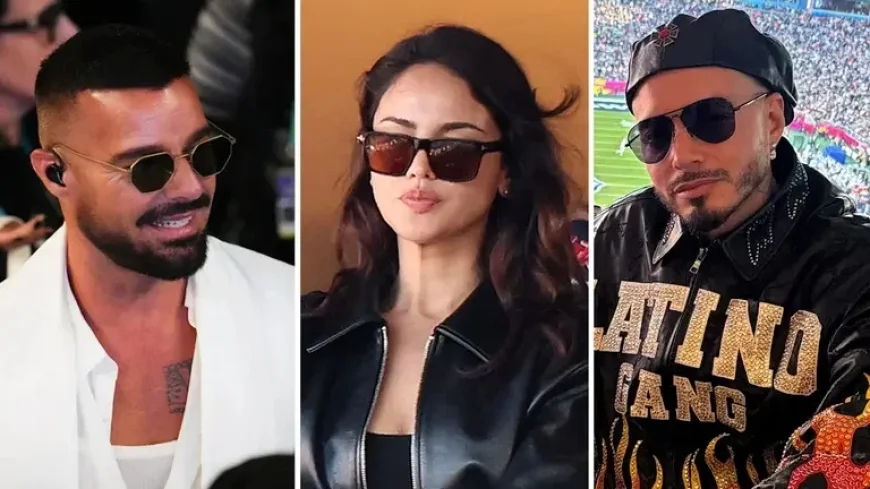 Ricky Martin and Eiza González Among Stars at Super Bowl 2026