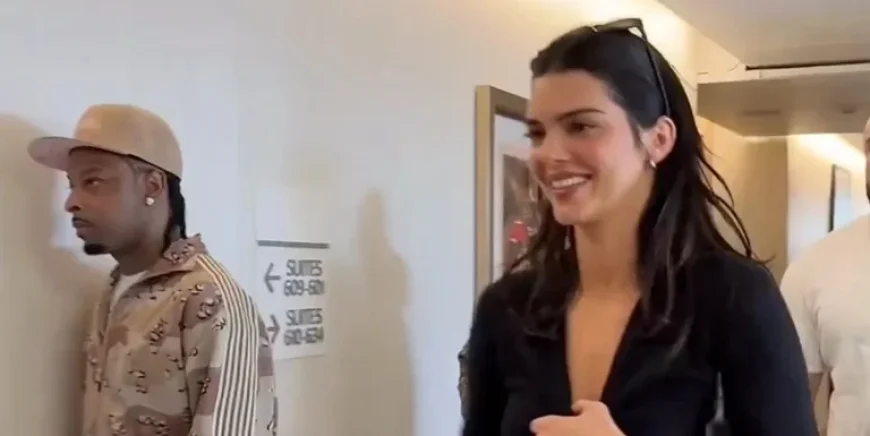 Kendall Jenner Rocks Tiny Crop Top and Jeans at 2026 Super Bowl