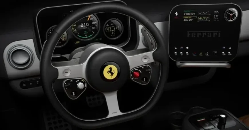 Ferrari Unveils Jony Ive-Designed EV with Glass and Aluminum Finish