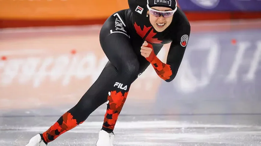 Canadian Speed Skater Béatrice Lamarche Places 5th in Olympic 1,000m Debut
