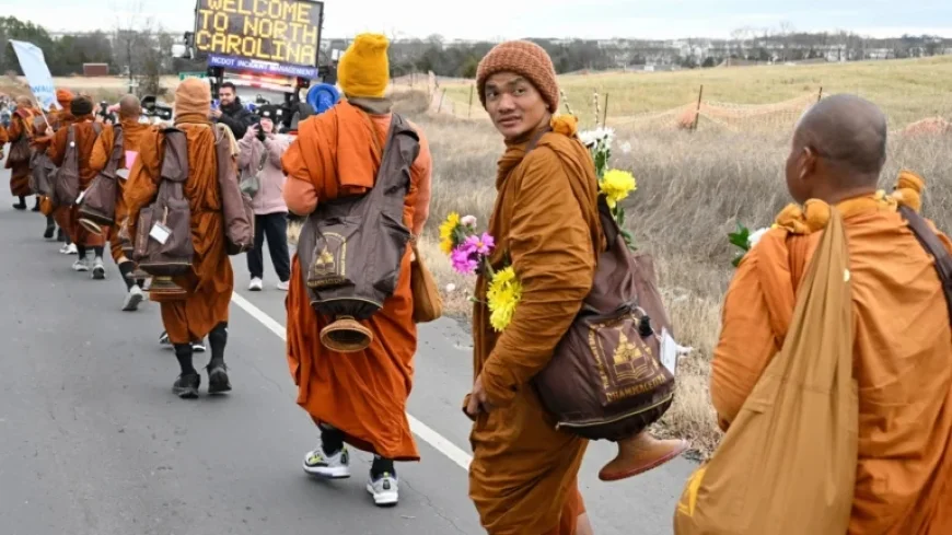 Buddhist Monks Walk Across U.S. Promoting Peace