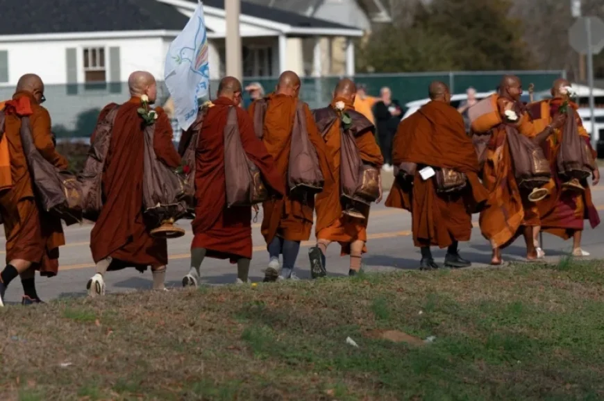Monks’ ‘Walk for Peace’ Causes Road Closures in Northern Virginia